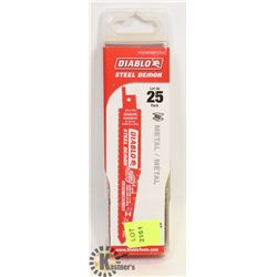 SEALED DIABLO 25 PK 6" 8/14 SAW BLADES