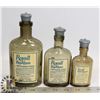 Image 1 : VINTAGE SET OF 3 "ROYAL BAY RHUM"