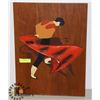 Image 1 : 24"X18" TEAK ART SPANISH MATADOR