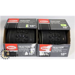 TWO BELL 18" REPLACEMENT MOUNTAIN BIKE TIRES