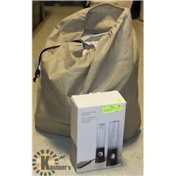 DANCING SPEAKERS PLUS AIR MATTRESS - USED,