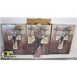 LOT OF 3 SERENITY PRAYER WALL CROSS