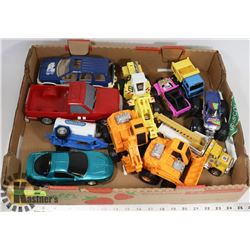 FLAT OF KIDS TOY CARS AND TRUCKS