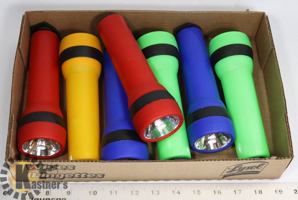 Flashlight Color Box BOX OF 8 NEW FLASHLIGHTS