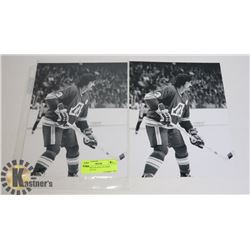 PAT QUINN ATLANTA FLAMES PHOTO LOT (2)