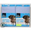 Image 1 : TWO NEW WATERPROOF PET MATS (50CM X 71CM)