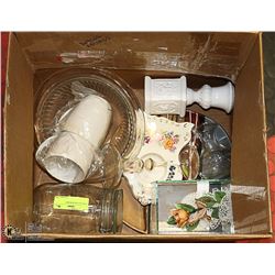 BOX OF HOUSEWARES