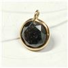Image 1 : 10K YELLOW GOLD FLOATING BLACK DIAMOND(1CT)