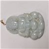 Image 1 : 14K YELLOW GOLD JADE  PENDANT