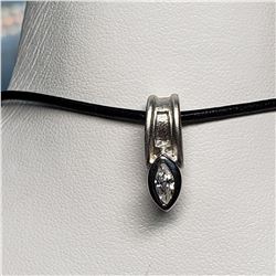 STERLING SILVER CUBIC ZIRCONIA  PENDANT