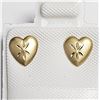 Image 1 : 14K YELLOW GOLD HEART SHAPE  EARRINGS