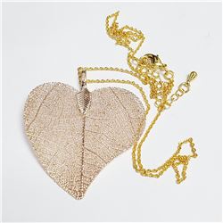 NATURAL LEAF 20"  NECKLACE