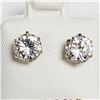 Image 1 : 10K YELLOW GOLD CZ 6.5MM  EARRINGS
