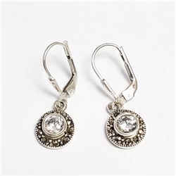 SILVER CUBIC ZIRCONIA  EARRINGS