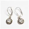 Image 1 : SILVER CUBIC ZIRCONIA  EARRINGS