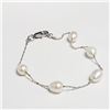 Image 2 : SILVER FRESH WATER PEARL 7.5"  BRACELET