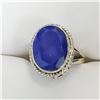 Image 1 : SILVER LAPIS LAZULI 7G  RING (~SIZE 7-11.5)