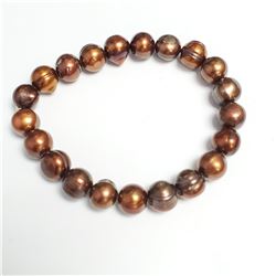 FRESH WATER PEARL 7.5" FLEXIBLE  BRACELET