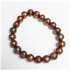 Image 2 : FRESH WATER PEARL 7.5" FLEXIBLE  BRACELET