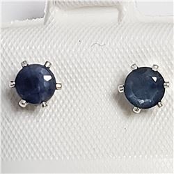 SILVER SAPPHIRE (0.63CT)  EARRINGS