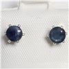 Image 1 : SILVER SAPPHIRE (0.63CT)  EARRINGS