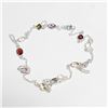 Image 2 : SILVER GENUINE GEMSTONE 18"   NECKLACE