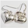Image 2 : SILVER HEART SHAPE  EARRINGS