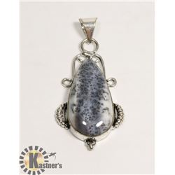 #215-DENDRITE OPAL PENDENT