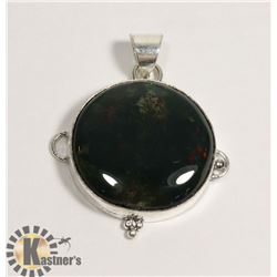 #207-INDIA BLOODSTONE PENDANT