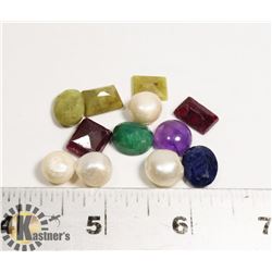 #89-RUBY/AMETHYST/PEARL/SAPPHIRE, EMERALD 91.5CT
