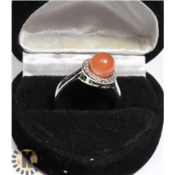 WOMEN NATURAL CARNELIAN AGATE RING