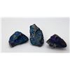 Image 1 : 12)  LOT OF 3 TITANIUM PEACOCK ORE MINERAL