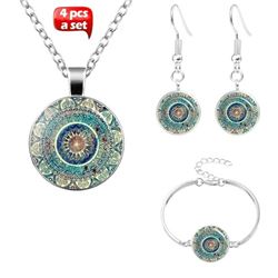 MYSTIC SUN NECKLACE EARRING AND BRACELET SET
