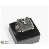 Image 1 : NEW MENS SQUARE FACE WITH SKULL STEEL