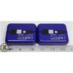 LOT OF 2 EDDIE BAUER IPHONE TRAVEL POWER BANKS