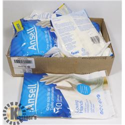 LOT OF 11 BAGS OF LATEX  MULTI PURPOSE GLOVES