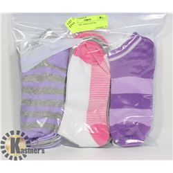 9PK LADIES ANKLE SOCKS