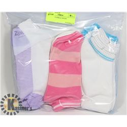 9PK LADIES ANKLE SOCKS
