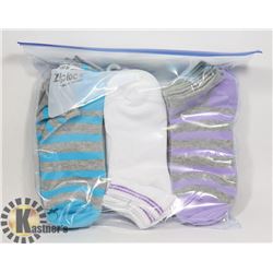 9PK LADIES ANKLE SOCKS