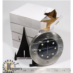 LOT OF 4 NEW LED SOLAR STUDS