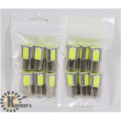 LOT OF 12 NEW RV/AUTO LED BULBS - COOL WHITE