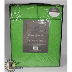 NEW URBAN HOME 3PC QUEEN SIZE QUILT SET