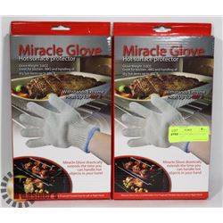 LOT OF TWO NEW MIRACLE GLOVE HOT SURFACE