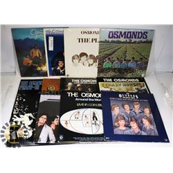12 DIFFERENT OSMOND RECORDS INCLUDING SEALED SELF