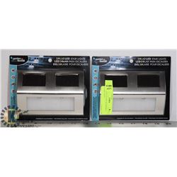 TWO NEW LED SOLAR POWERED STAIR LIGHTS