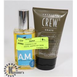 FLAT OF JOHNNY B AM AFTERSHAVE, AMERICAN CREW