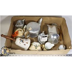 PICQUOT WARE TEA AND COFFEE SET 1950-60'S, BELL,