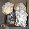 Image 1 : BOX OF ASSORTED WILTON CAKE PANS INCLUDES