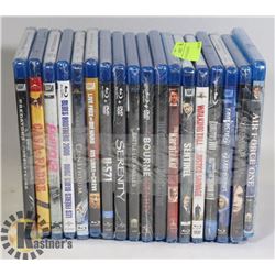 LOT OF 18 BLU-RAY MOVIES