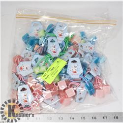 BAG OF VARIOUS COLOUR PONYTAIL HOLDERS